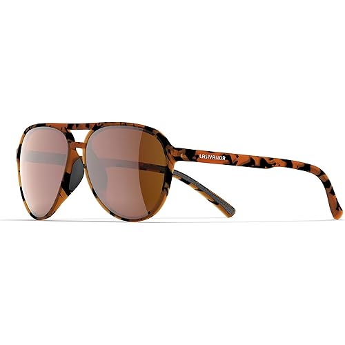 Lasiyanor Lightweight TAC Polarized Tinted Classic Vintage Retro 70s Sunglasses, TR-90 Frame for Women Men, UV 400 Protection