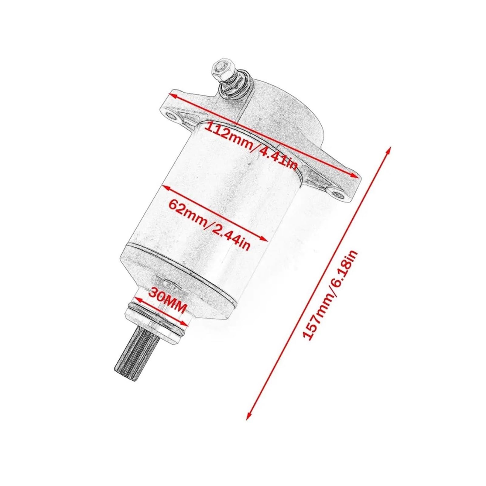 Anlasser Starter Für Kymco Für Maxxer Für MXU Für 450i 16077 Anlasser Für 3305-954 31210-PTA1-D406 31210-PTA1-800 Für 400CR 500 Starter Motor