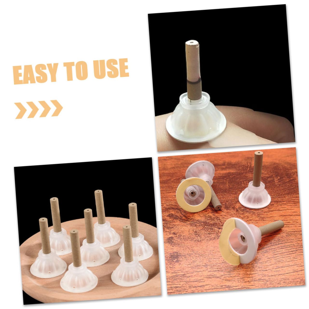 Healvian 200sets Moxa Sticks Fatti Mano Per Moxibustione Con Base Accessori Tradizionali Per Benessere Di Famiglia e Amici Adatti Per Cervicale Dolori Lombari e Menstrual