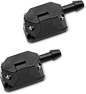 2 PCS Universal Windshield Washer Nozzle Arm Mounted Jets Nozzles 4-Way, Front Windshield Washer Nozzles Arm Mounted Jets Nozzles Washer Nozzles Car Windshield Wiper Spray Jet Universal Car Wiper