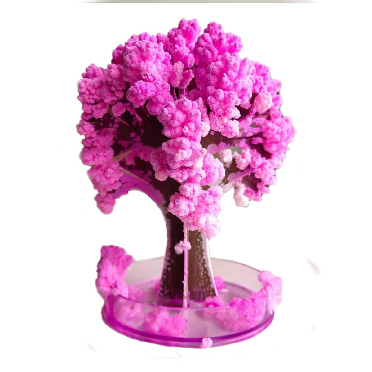 【UK Stock】Mini Christmas Tree Magic Growing, Paper Tree DIY Crystal Growing Kit/Ornaments Decoration Toy Novelty Xmas Gift Boys Girls Science Kits & Toys Learning Guide (1PC) (1pc sakura)