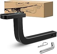 Nilight Class 2 Trailer Hitch Ball Mount 5" Rise 1-1/4" Receiver 3500 lbs 3/4" Hole w/ 1/2" Pin Clip