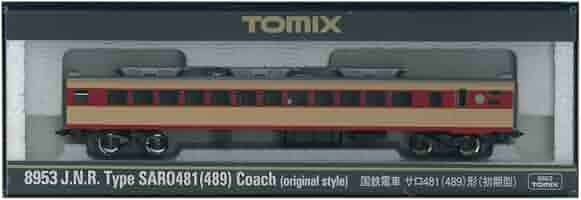 TOMIX Nゲージ サハ481 489 初期型 8952 鉄道模型 電車 楽天市場】サハ481（489） 初期型【TOMIX・8952】「鉄道模型 N
