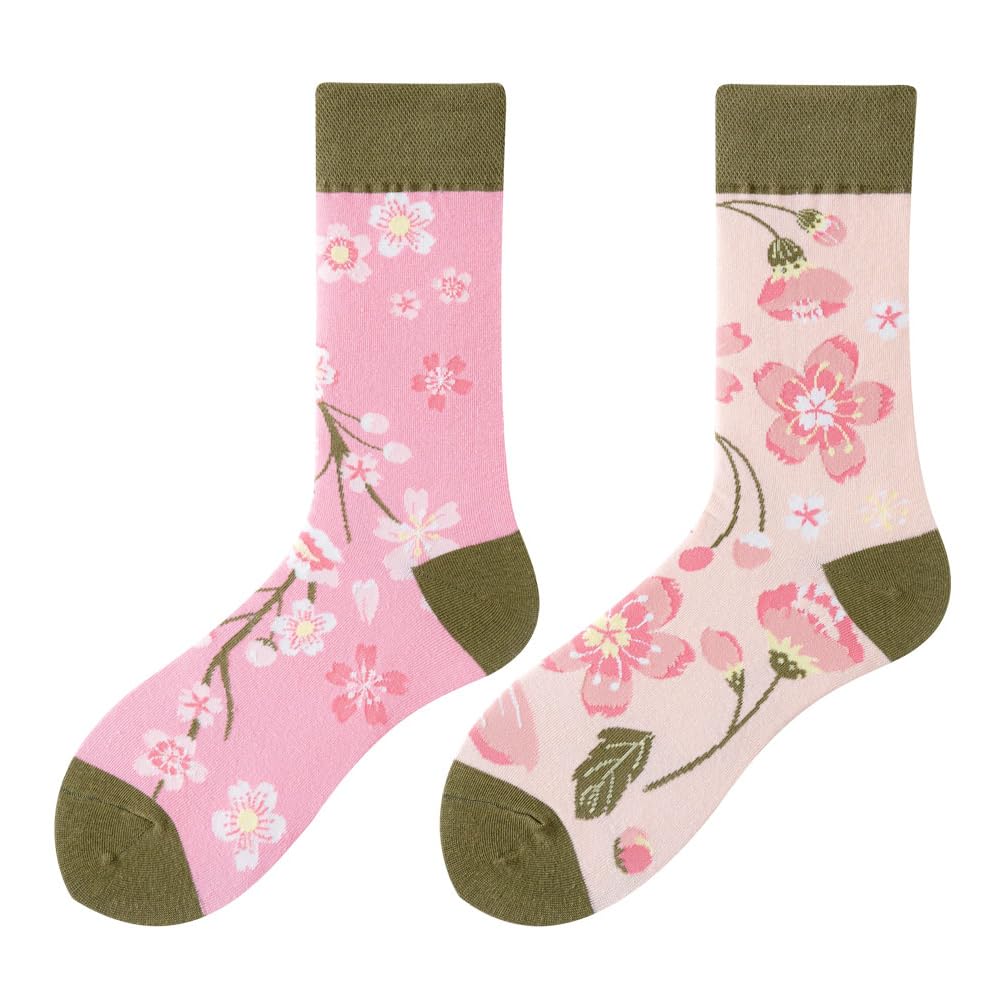 Calcetines Divertidos Unisex para Mujer y Hombre con Diseños Asimétricos en Par - Temas Animales, Comida, Fruta, Deporte y Arte en Algodón - Ideal para Regalos — view 182