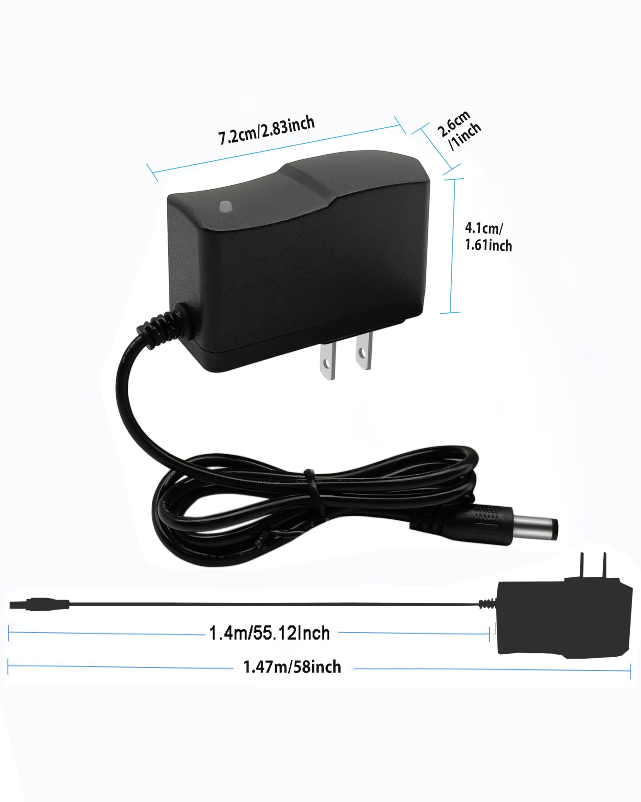 Gonine 24V 0.5A AC DC Power Adapter vervanging voor ASAKUKI essentiële olie Diffuser luchtbevochtiger