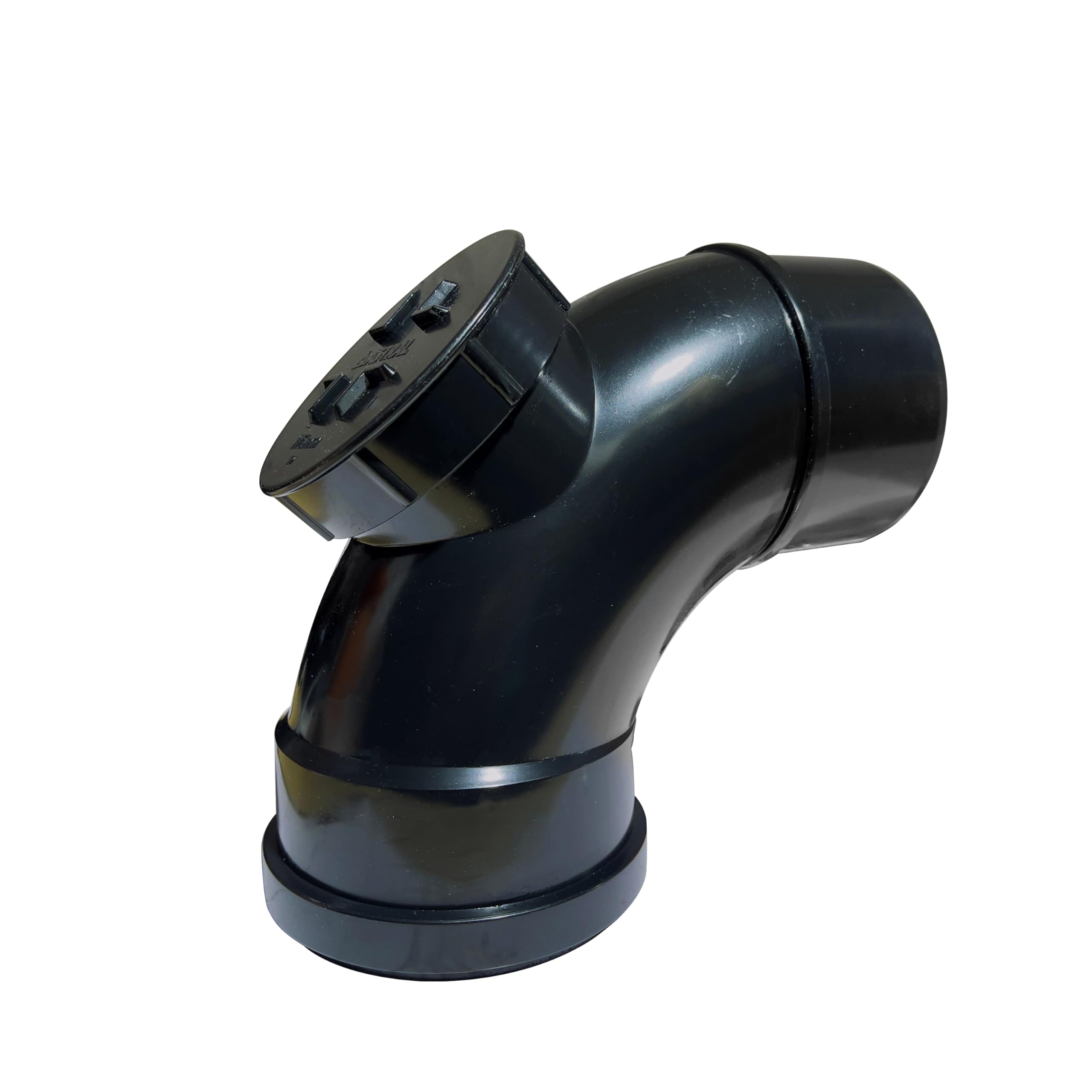110MM Black Soil Pipe and Ring Seal Fittings Push Fit Fittings Single Socket 87.5 Bend Elbow with Door