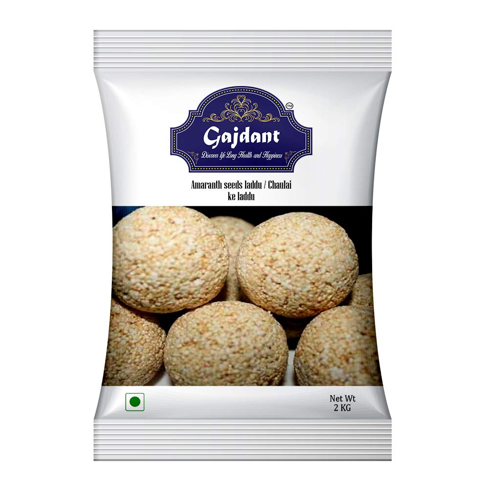 Gajdant Cholai Ladoo | Healthy Amaranth Sweet Treat | Natural Ingredients | Indian Traditional Snack | Perfect for Festive Gifting | No Preservatives | Handcrafted Indian Ladoo for Daily Snacking - 2Kg (B08LCMH6Q2) Amazon Price History, Amazon Price Tracker