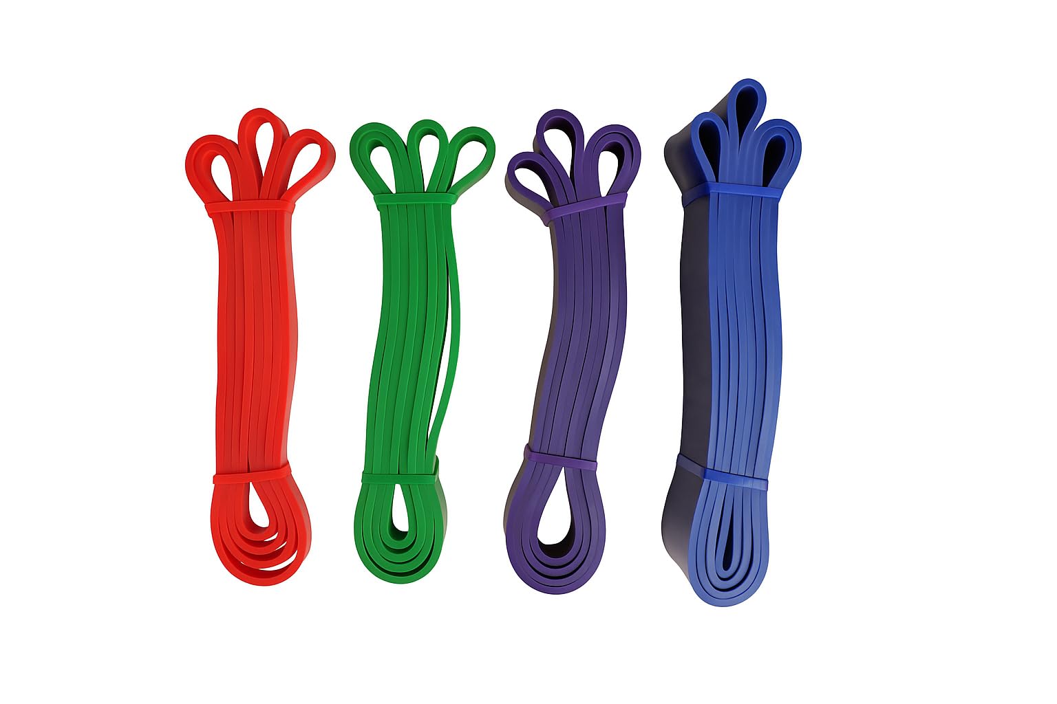 FLG Resistance Bands Set – 4 Levels of Workout Bands for Strength Training, Physical Therapy, Yoga & Home Gym Fitness (Full Set x4) — image 1