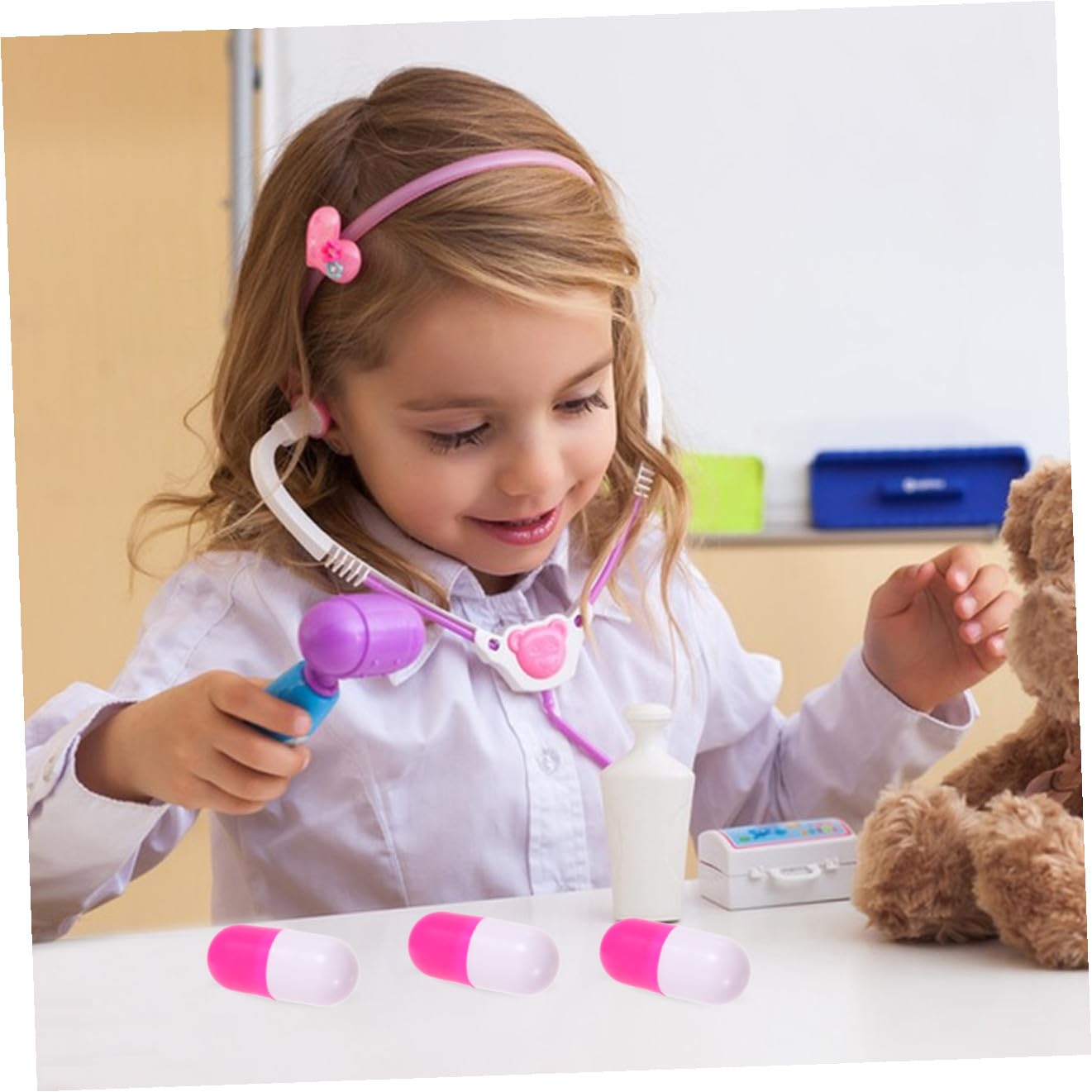 30 Piezas de Juguete Simulación para Roles Educativo Divertidas para Bebés Niñas Rosa
