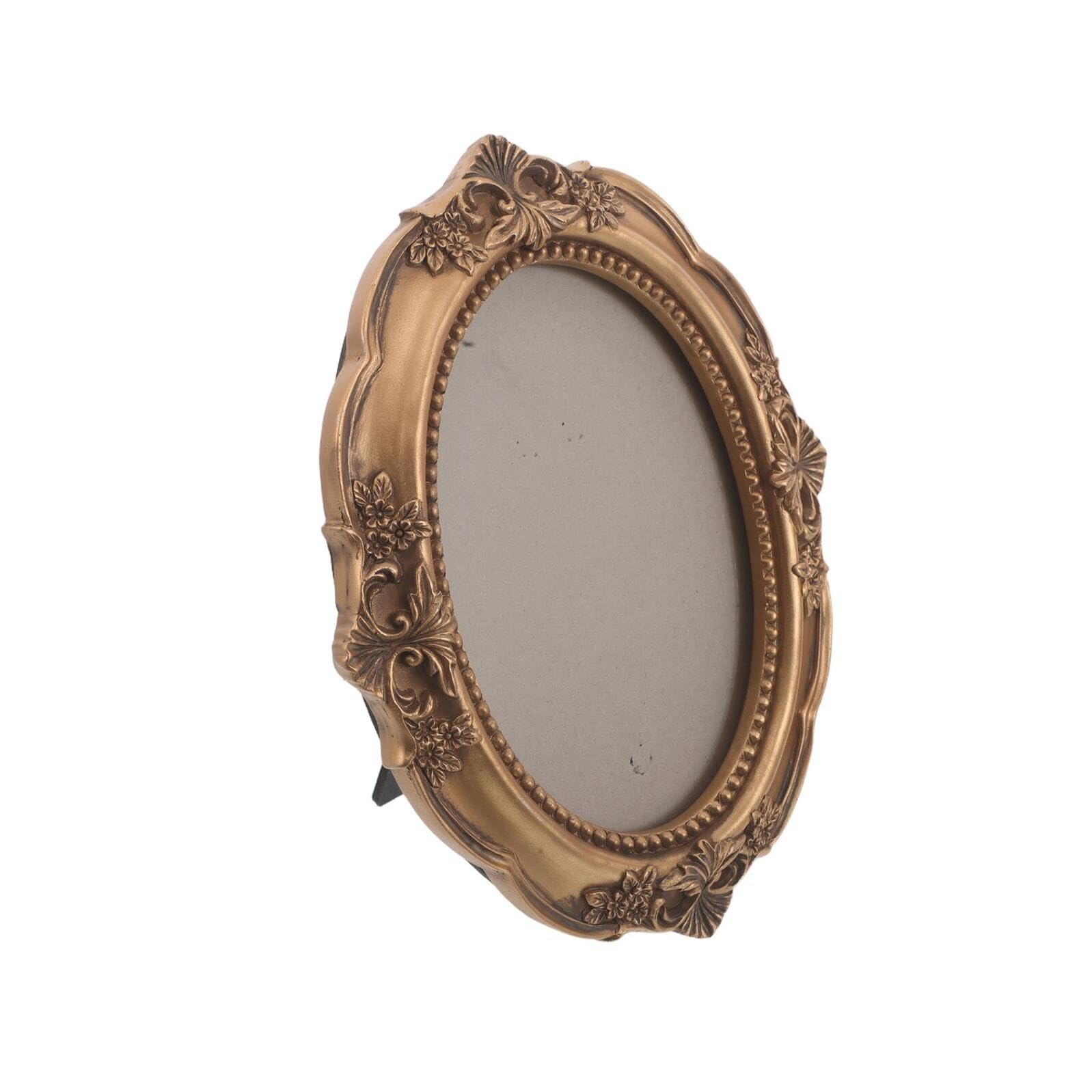 Cadre photo ovale vintage idéal comme cadeau de Noël rétro