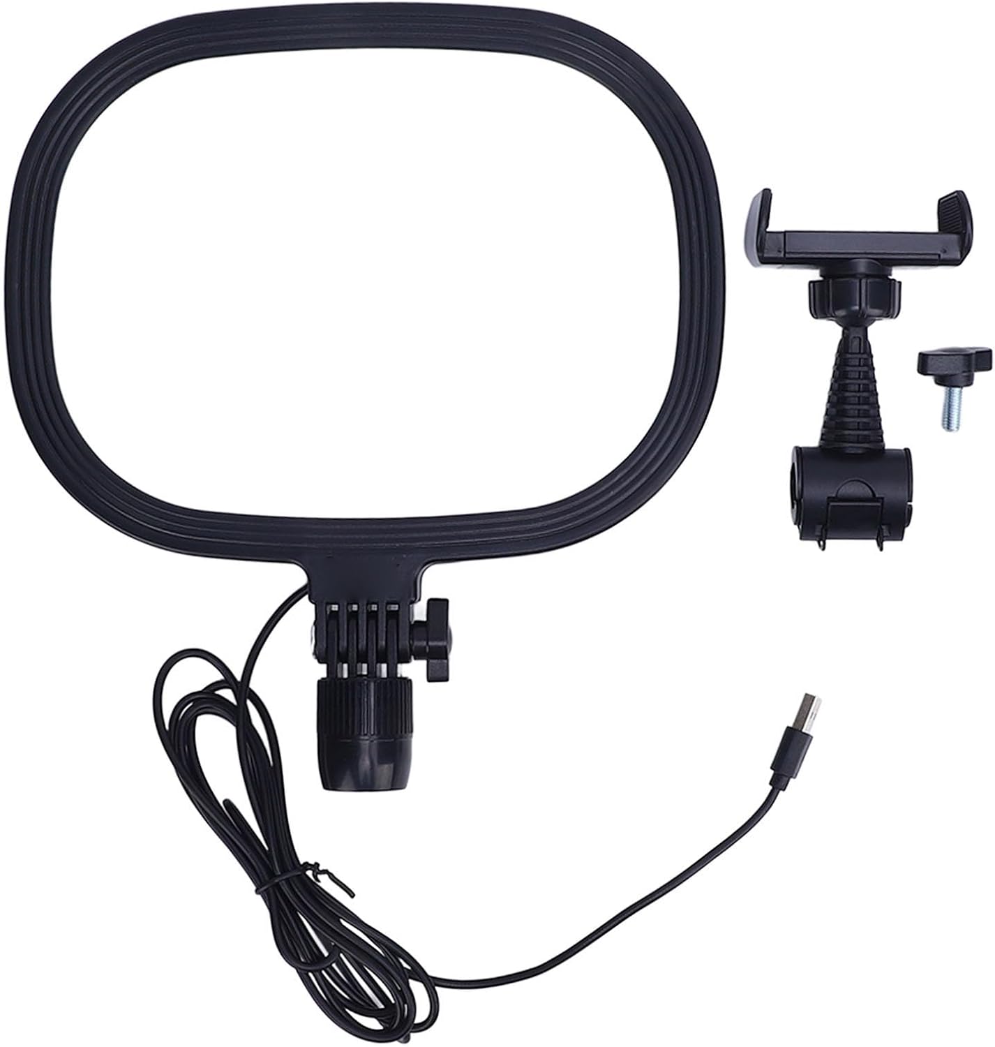 Phone Fill Light, 9 Inch LED Phone Light with 3000K to 6500K Adjustable Color Temperature and 120 Beads, USB Powered for Live Streaming Video Selfie Photography