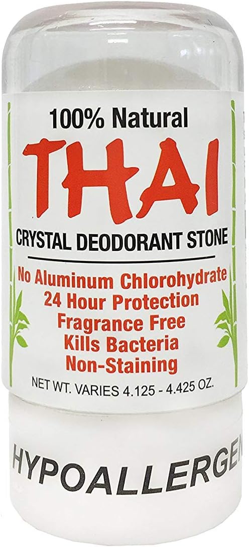 Deodorant Stones of America: Thai Crystal Deodorant, 4.25 oz (Pack of 2), Packaging May Vary