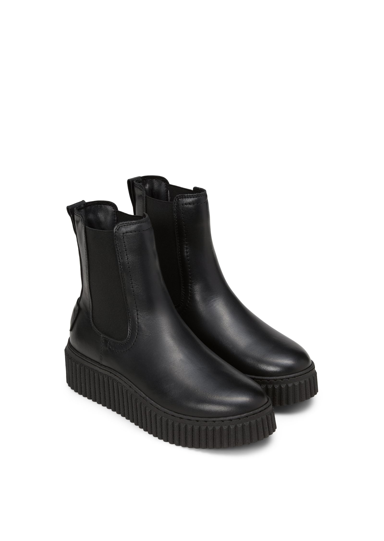 Marc OߴPolo Damen Chelsea Boots aus Leder mit Plateausohle