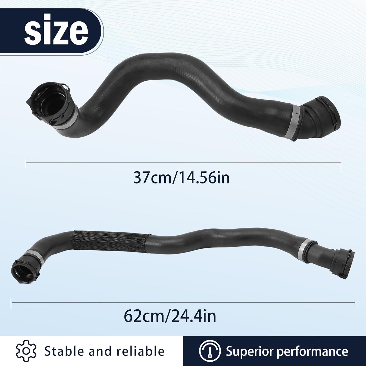 Upper and Lower Radiator Coolant Hose Set Fits X3 G01 2018-2019,X4 G02 2019, Replace 17127535529, 17127535531