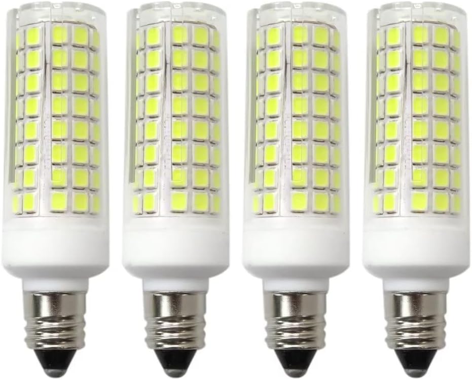 Pack of 4 100W Halogen Bulbs Equivalent, JD E11 Mini