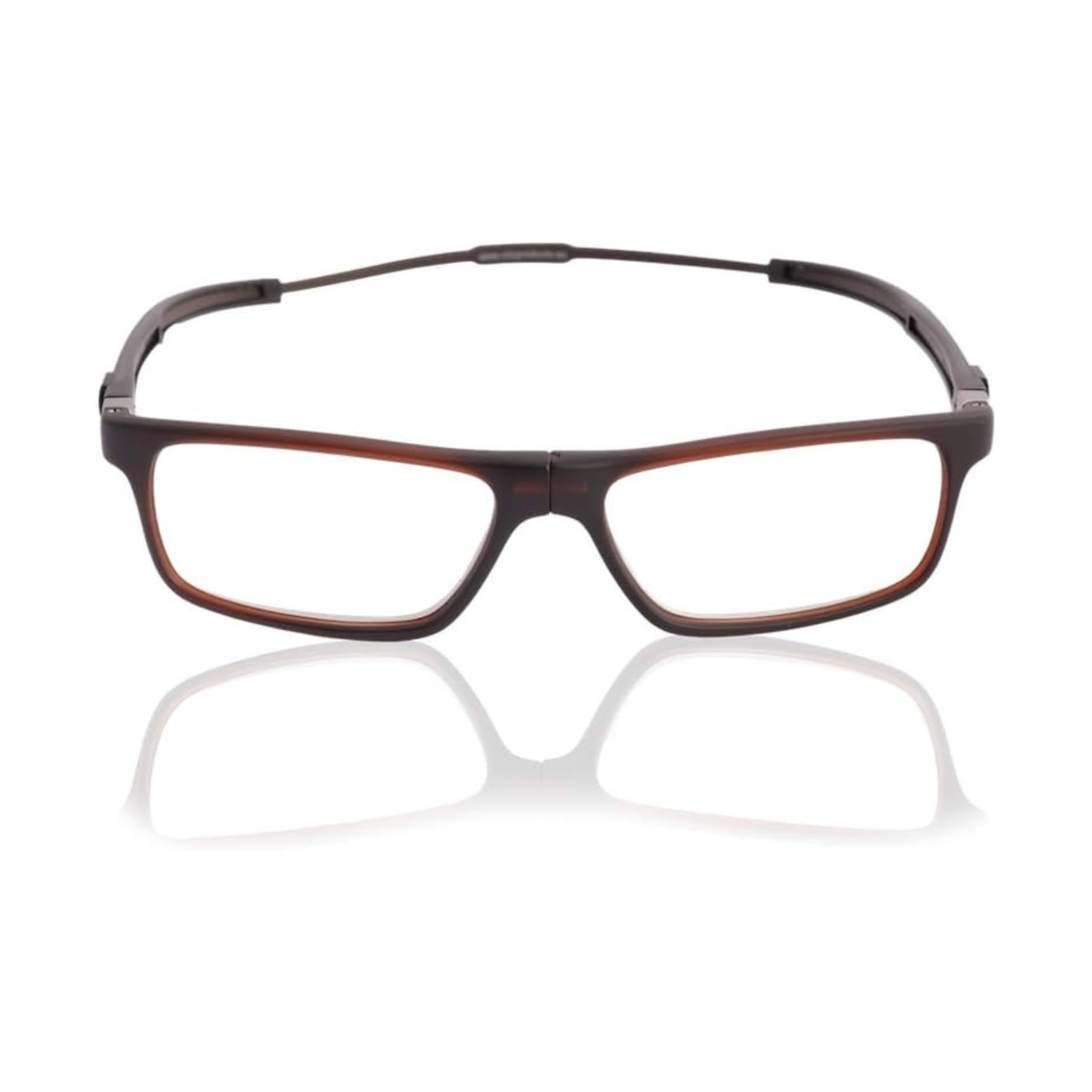 CliC Eyewear - Tube Executive - Moka (+3) - Occhiali da lettura con calamita flessibili - Occhiali da lettura uomo/donna - Con Calamita
