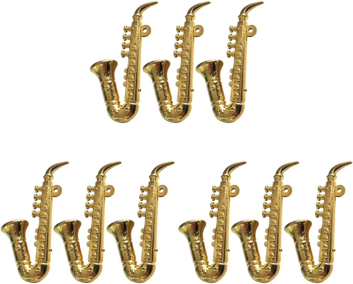 Toyvian 9 PCS Miniature Saxophone Mini Saxophone Model