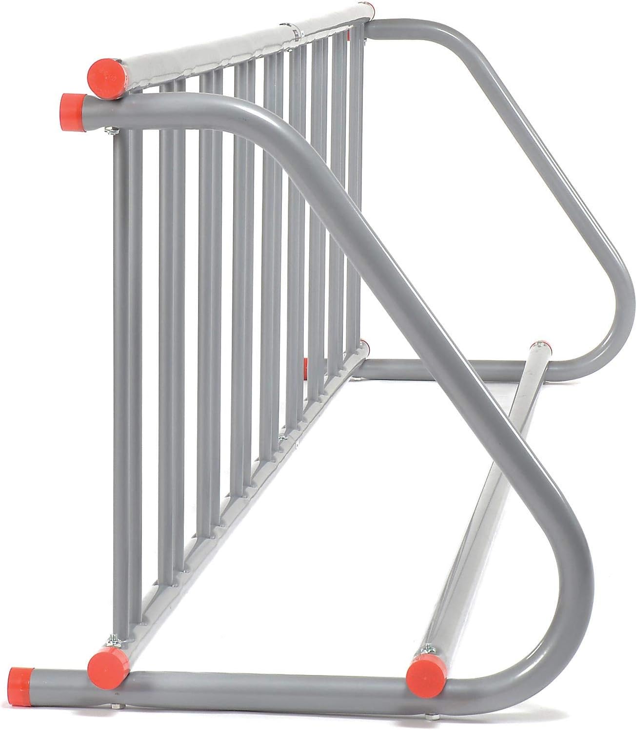 Powder Coated Steel Single-Sided 9-Bike Outdoor Rack