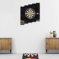 Vista 3 de ONE80 Tablero de dardos para una gran área de protección de pared, combinación gratuita para varias opciones de configuración, tablero de madera