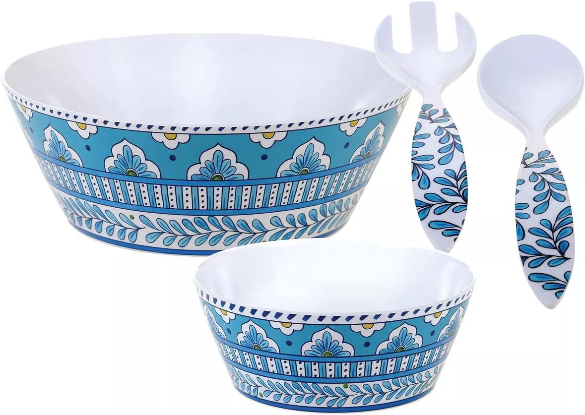 Certified International Topaz 7 pc Melamine Salad Set