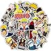 50 pièces Naruto autocollants pour ordinateur portable Anime Stickers imperméables pour planche à roulettes, bagages, casque, guitare