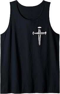3 Nails Cross Faith Jesus Christ Minimal Tank Top