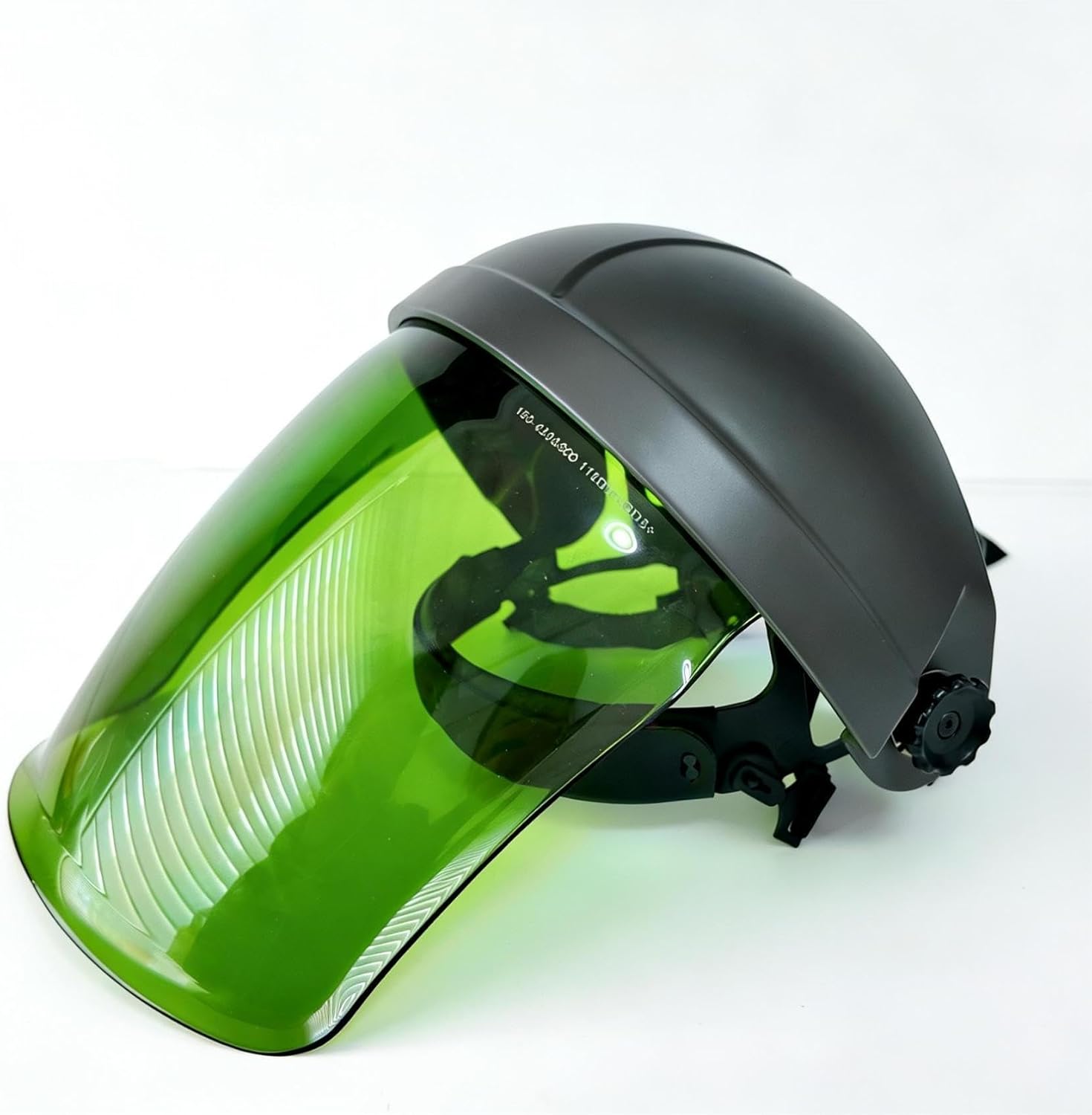 Professional Laser Welding Mask 950-1110 OD8+&1055-1100nm OD9+ Fiber Laser Protective Helmet 1064nm 1070nm ECS for Laser Welding/Laser Cutting/Laser Cleaning/Laser Marking (Aluminum (Silver))