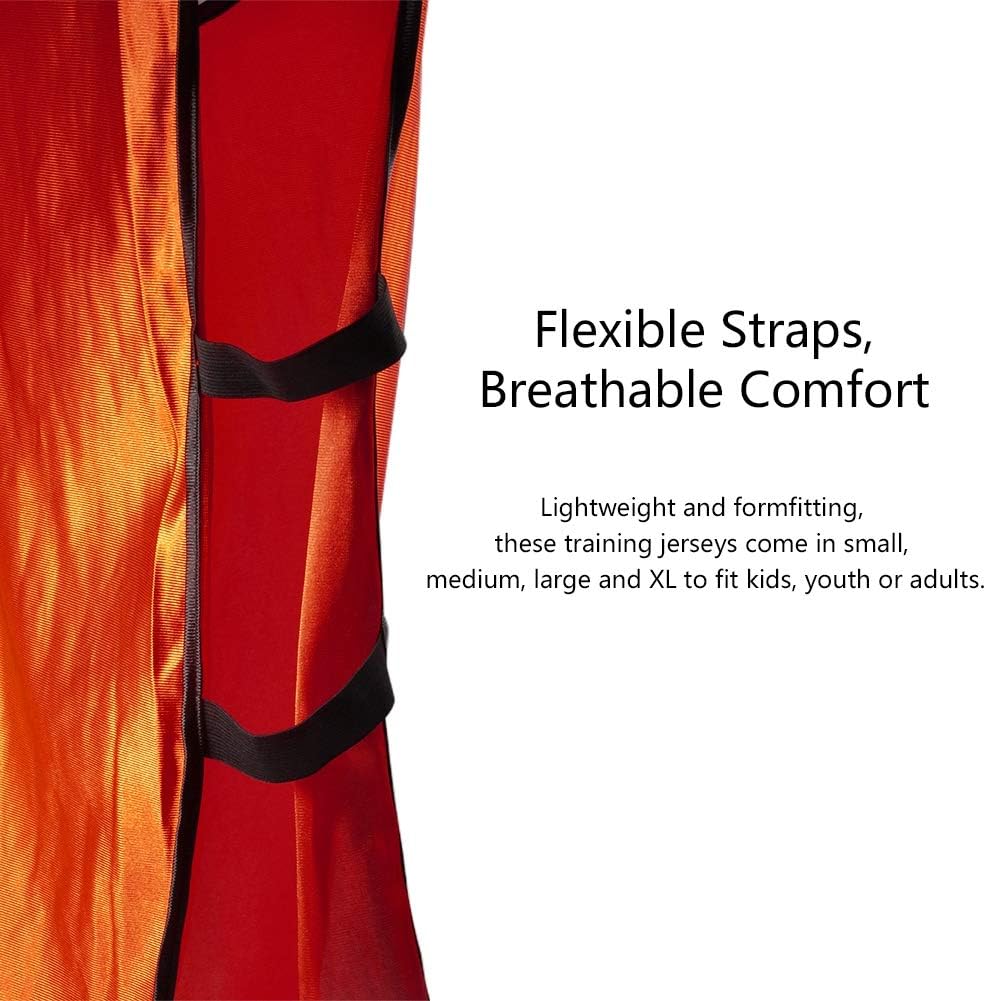 Team Sports Practice Vests, 12 Pack Jerseys Bibs Breathable Adults Football Scrimmage Training Vests for Volleyball Soccer