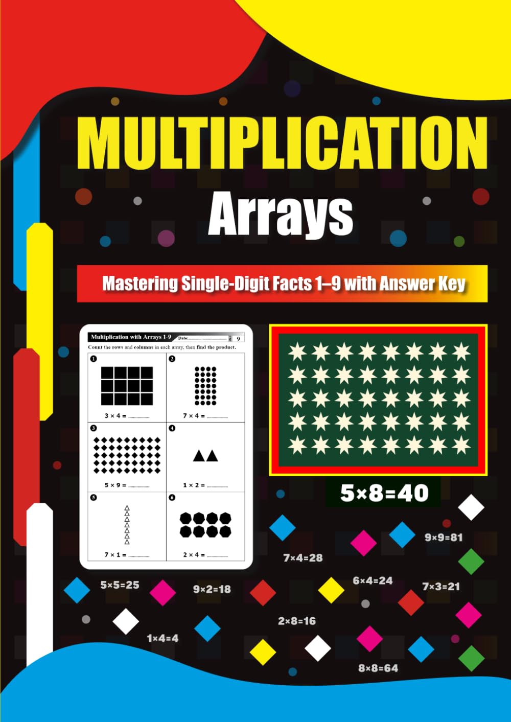 Multiplication Arrays: Mastering Single-Digit Facts 1–9 with Answer Key