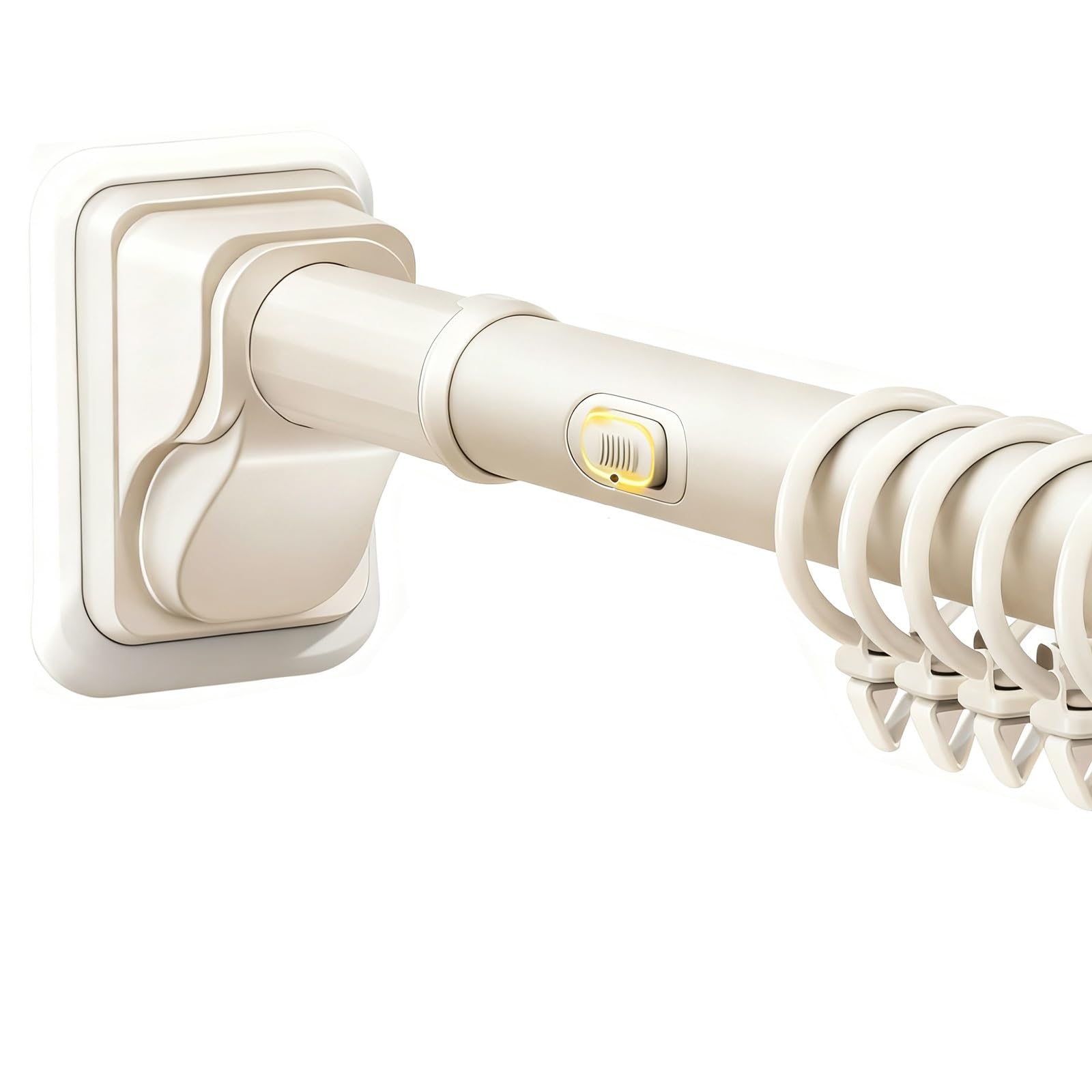 GLDYTVF Adjustable Non Drill Shower Curtain Rod Anti Slip Tension Rod for Bathtub & Dressing Room White 330 400cm Easy Installation Space Saving Design
