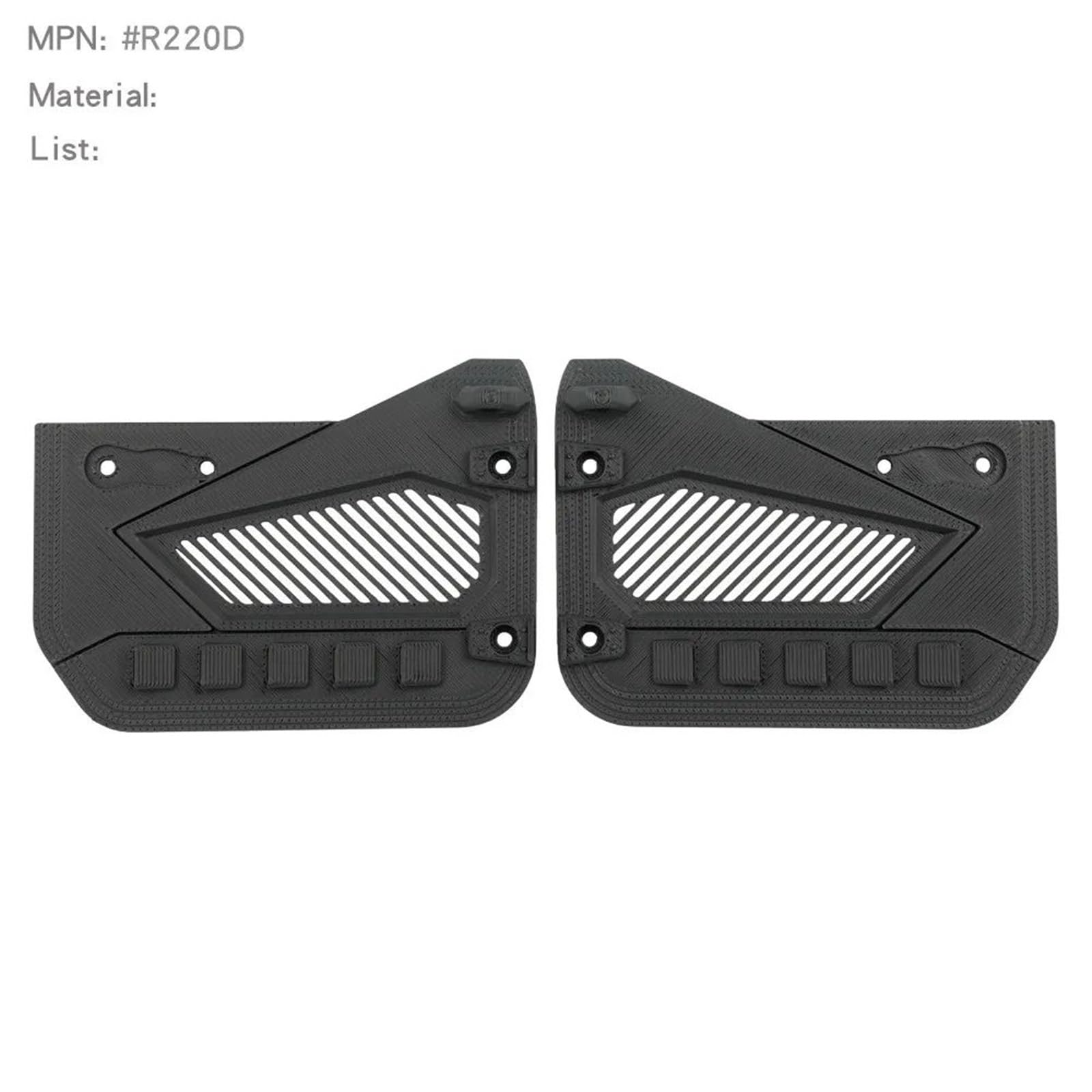 Protezione Della Porta Stampata In 3D Per MJX H12Y 1/12 RC Parti Modifica Auto RC