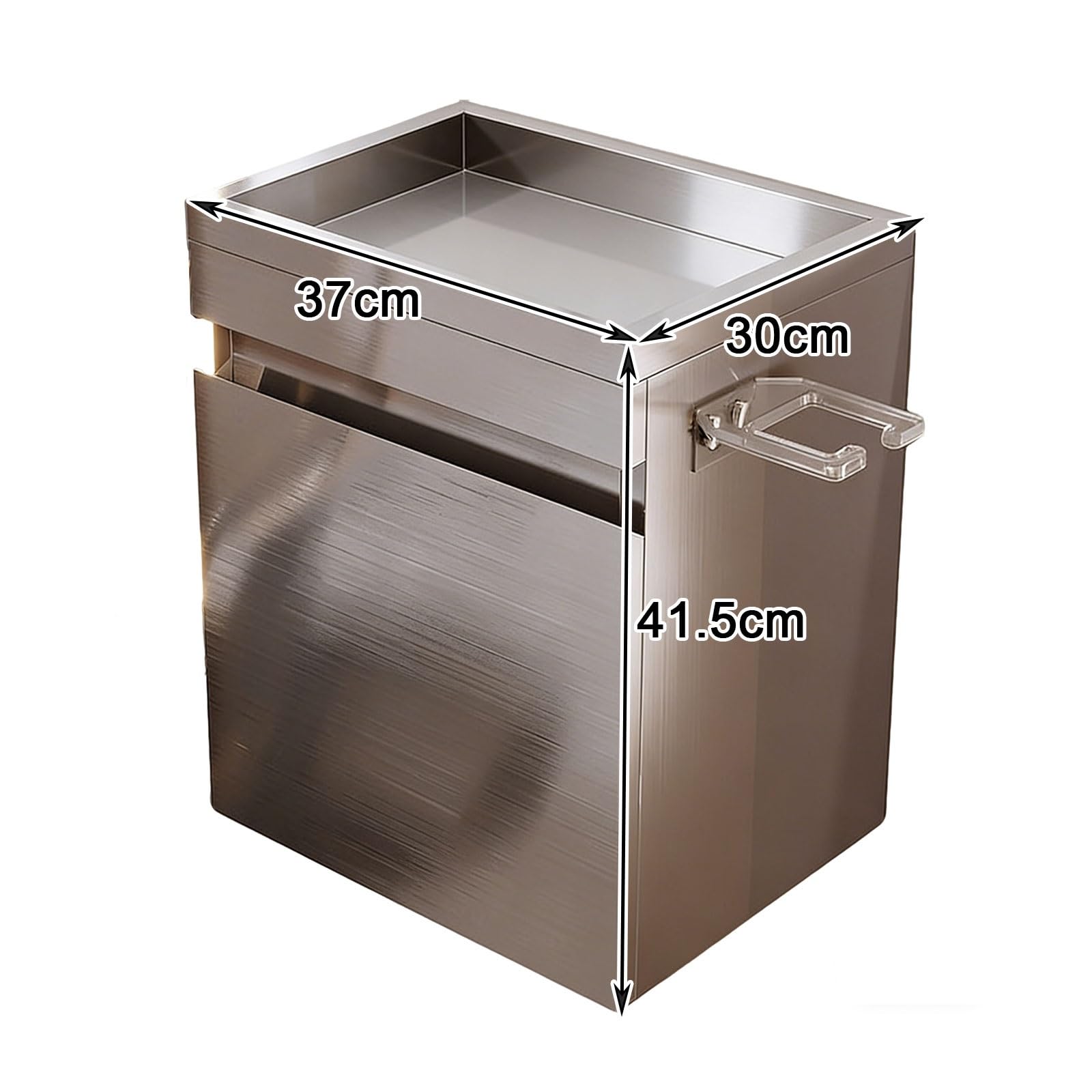 Baúl de herramientas con cajones, armario de pared de acero inoxidable con soporte para secador de pelo, ideal para baño, taller en casa, cocina y garaje