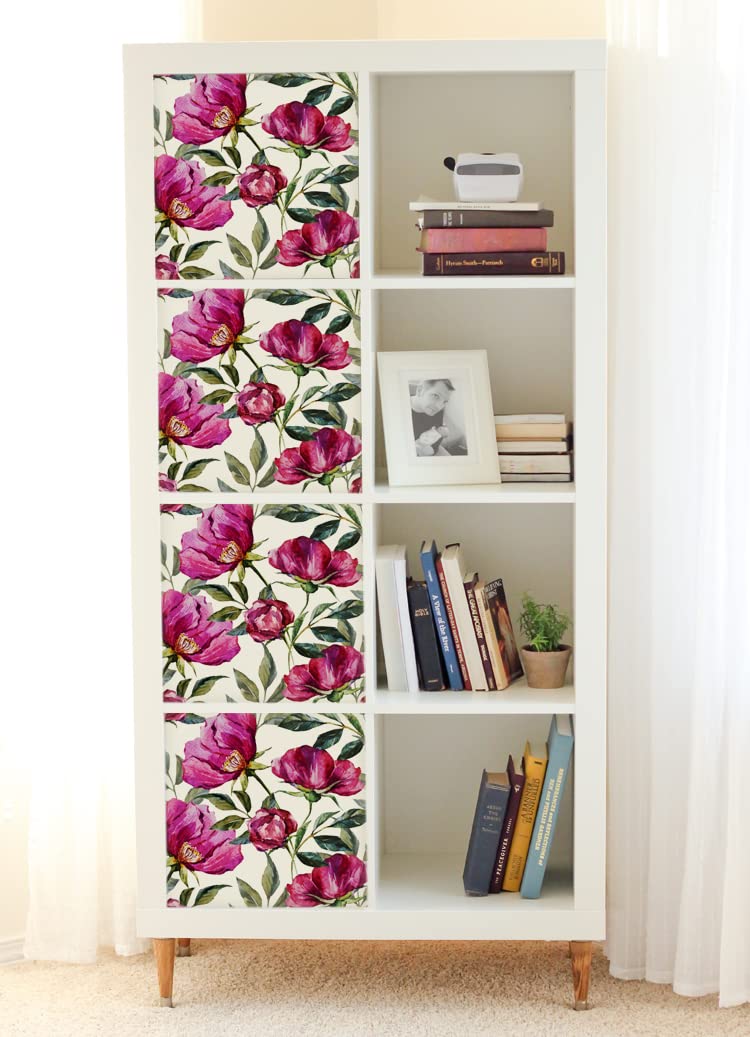 Pegatinas para muebles autoadhesivas de 33x33 cm vinilos decorativos estantería Kallax rosa