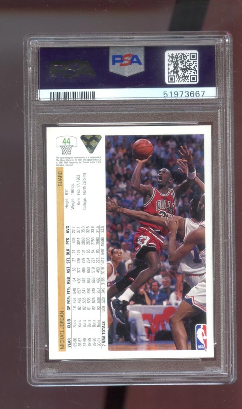 Michael Jordan PSA GRADED 10 (Basketball Card) 1991-92 Upper Deck - [Base] #44
