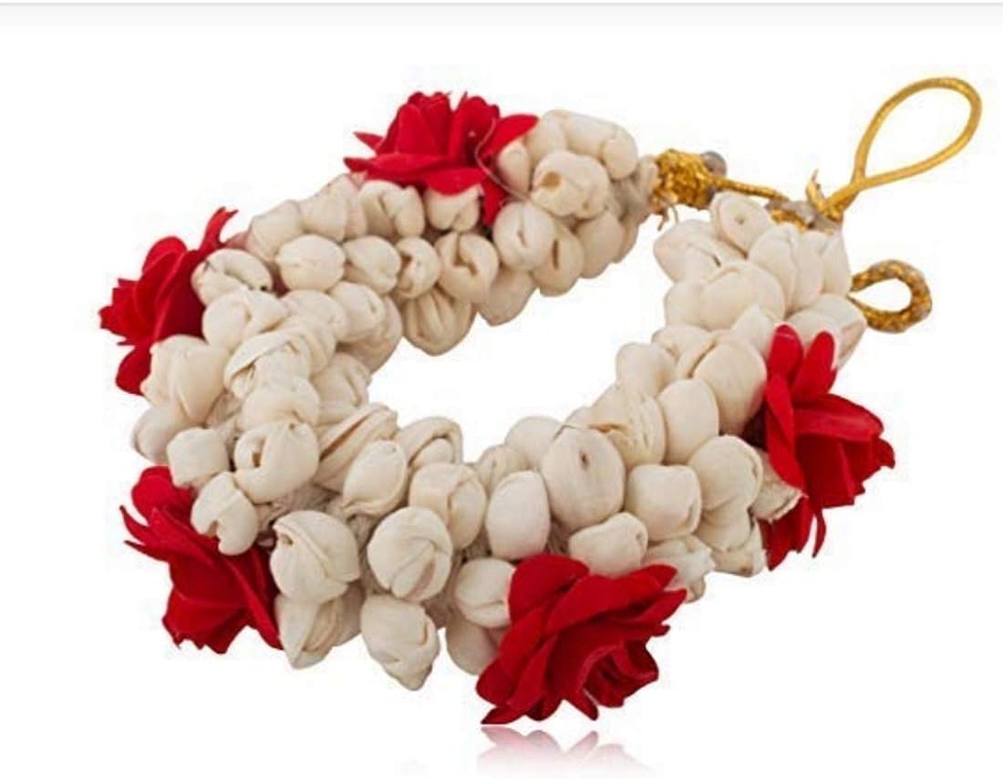 AakarShana Jewels Traditional Indian Look Hair Accessories Best Match for Bollywood Dance Looks Like Natural Flowers Party Accessories for Weddings Proms Parties or Other Occassions 10 Inch length