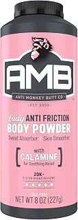 Anti Monkey Butt, Lady's Body Powder with Calamine, Prevents Chafing and Absorbs Sweat, Talc Free, 8 oz