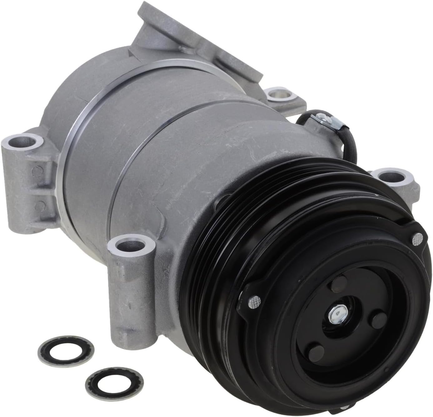 Replacement A/C Compressor Kit fits Chevrolet Silverado 2500, Chevrolet Silverado 2500 HD V8 6.0L (/Bi-Fuel, HU6, 1-Bolt Hose Mount)