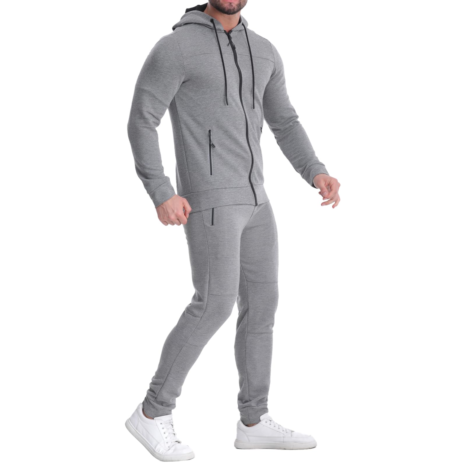 RYLY rexperformance Mens Tracksuit 2 Piece Set Casual Sweatsuits Full Zip Track Suits Jogging Athletic Suit Sets