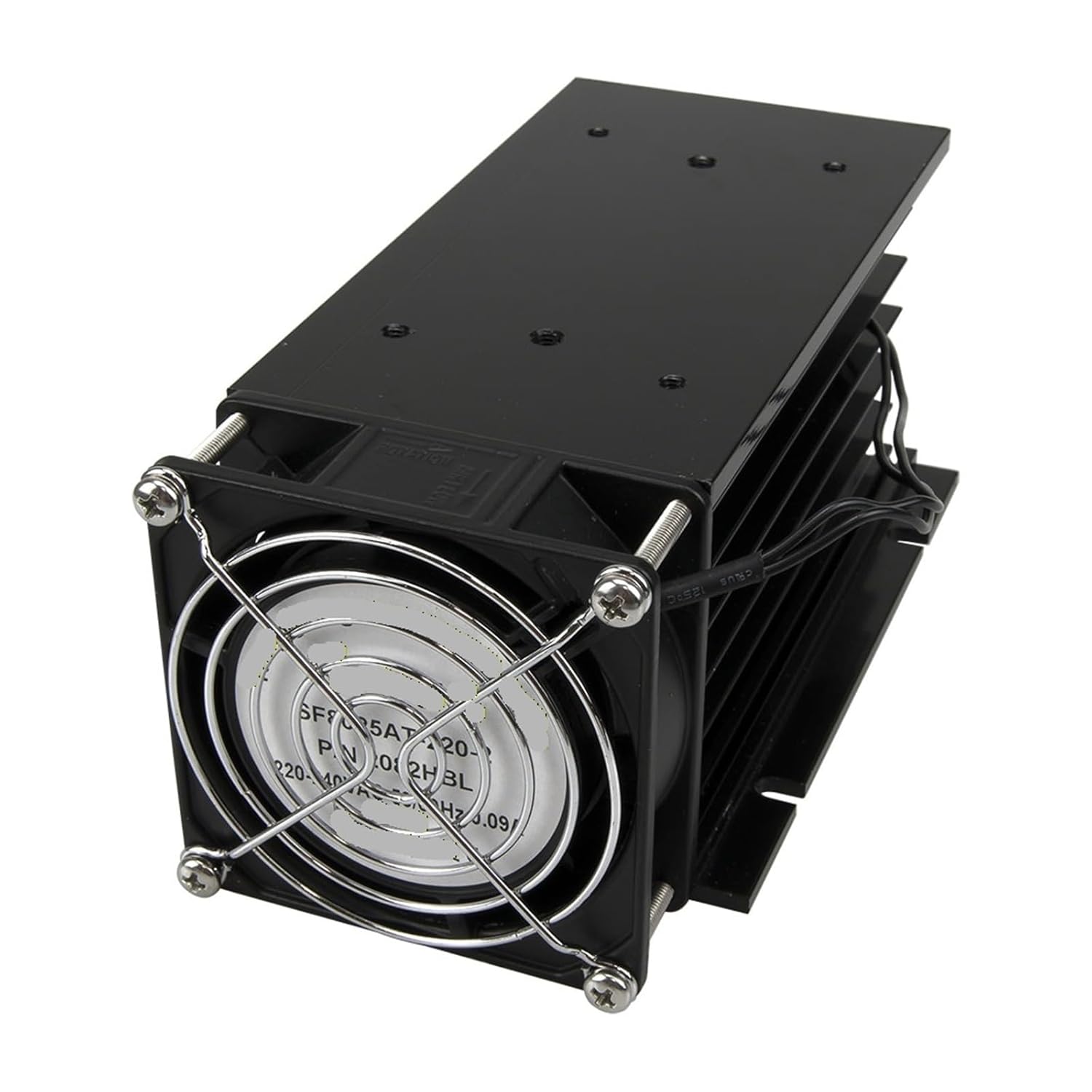 Fhsh01f-150 150 * 100 * 80 Mm 80a Three Phase Solid State Relay SSR Aluminum Heat Sink Radiator with 220vac Fan and Protective Cover