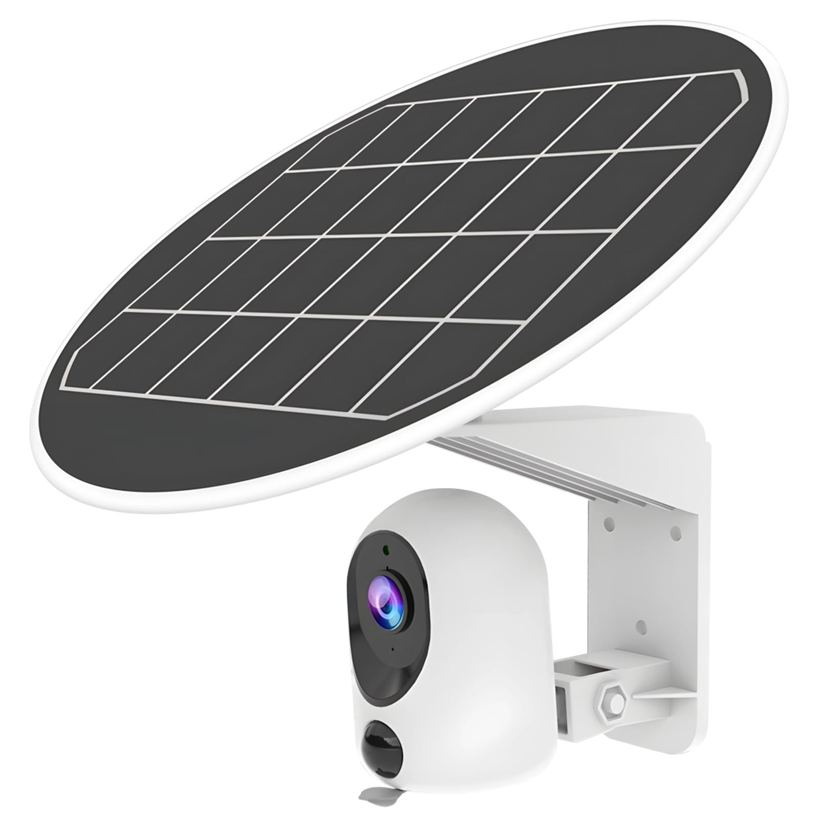 Bezprzewodowa kamera bezpieczeństwa zasilana energią słoneczną, nie wymaga Wi-Fi, 3 MP HD, panoramiczny widok 360°, wodoodporna, do użytku na zewnątrz, kompatybilna z 4G, inteligentne