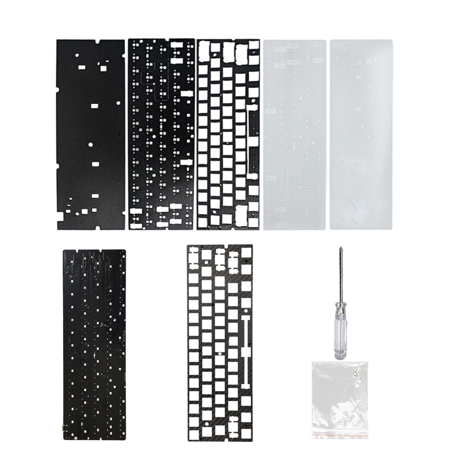GH60 Layout PCB colore luce sotto accessori ricottura inclusi Competitive Gaming T Set tastiera meccanica