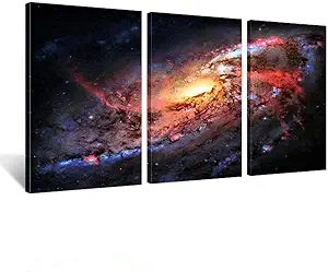 KREATIVE ARTS - Space and Universe Stretched Canvas Print - Space Landscape Paintings Wall Art De...