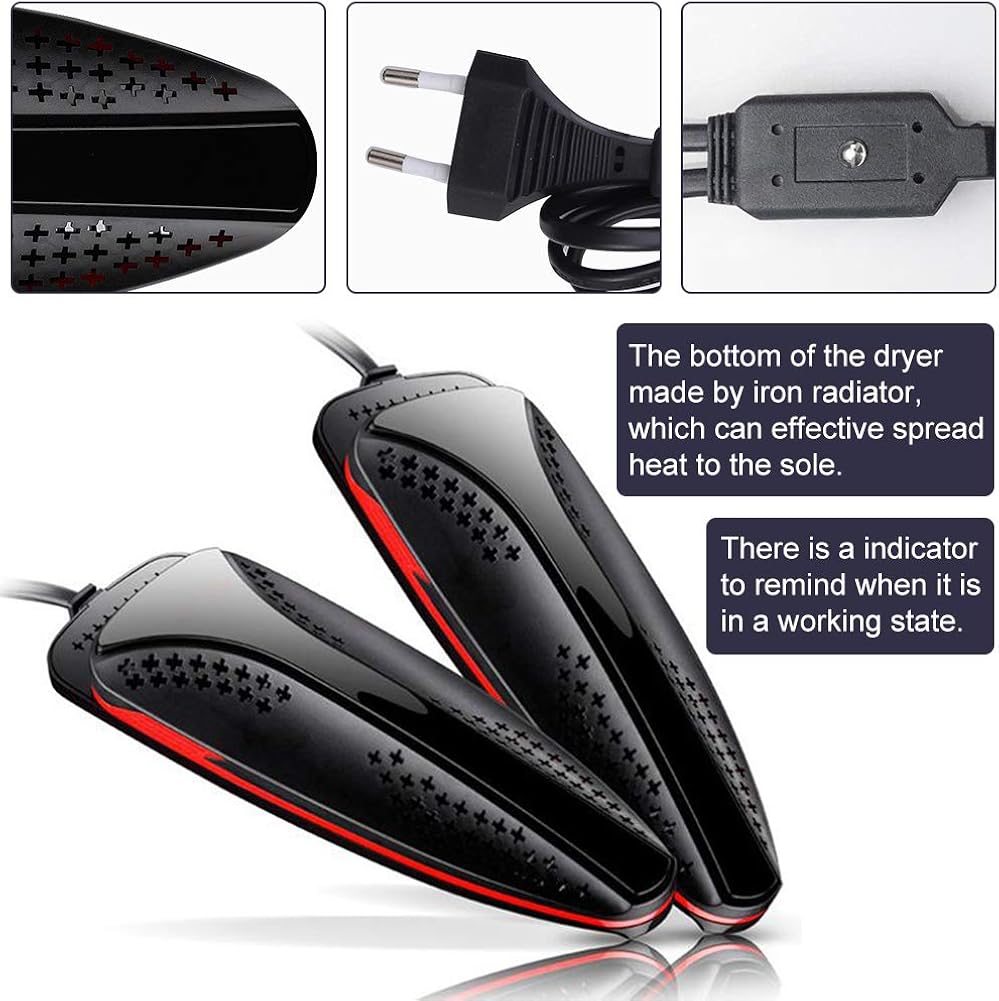 Air Boot Dryer Shoes Dryer Foot Dryer Shoes Dryer Warmer Electric Portable Telescopic Shoes Dryer, Suitable For Any Shoe Type And Shoes Of Size 35 And Above, Black : Clothing, Shoes & Jewelry