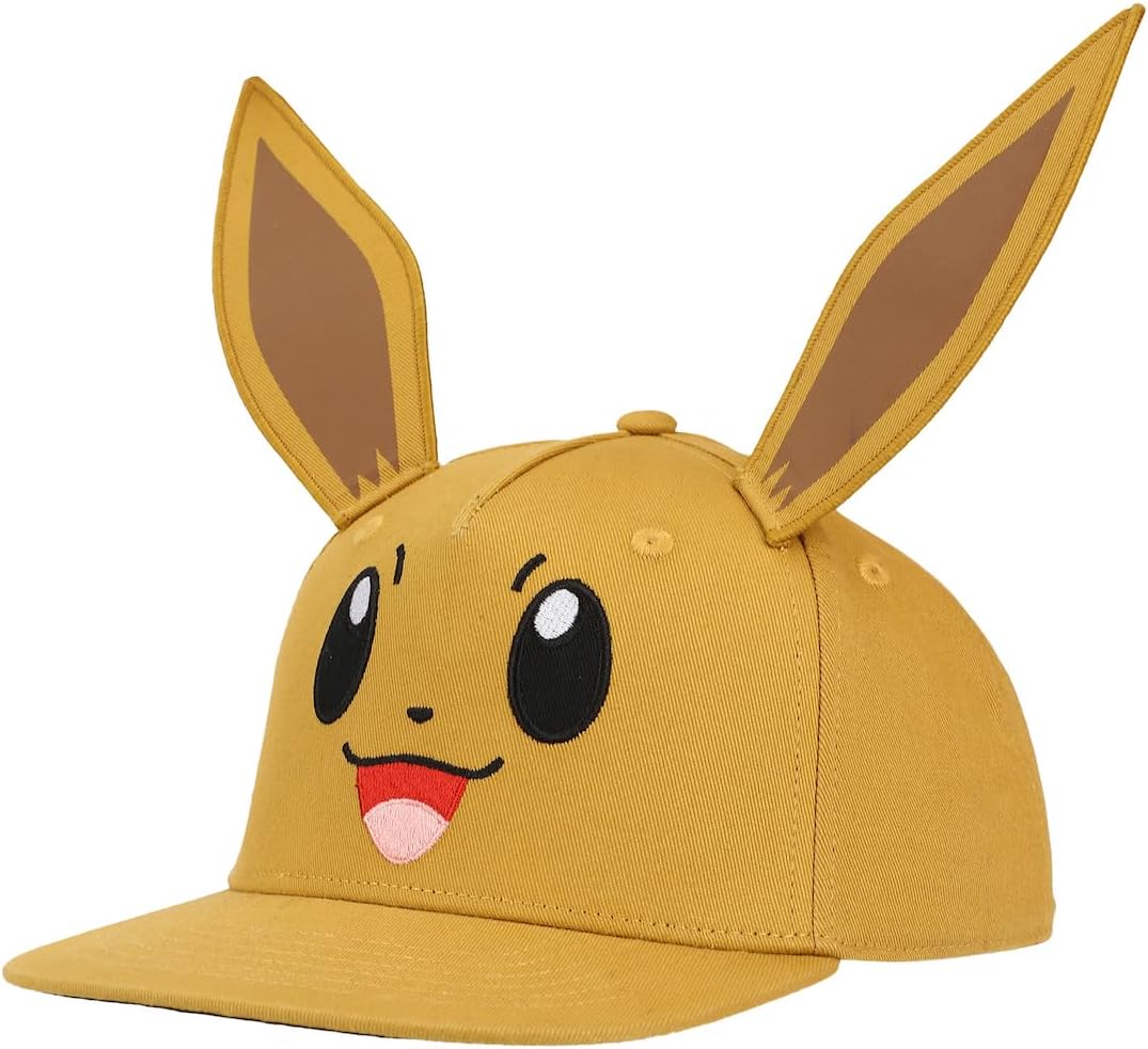 Pokémon Big Face Eevee Youth Brown Snapback Hat