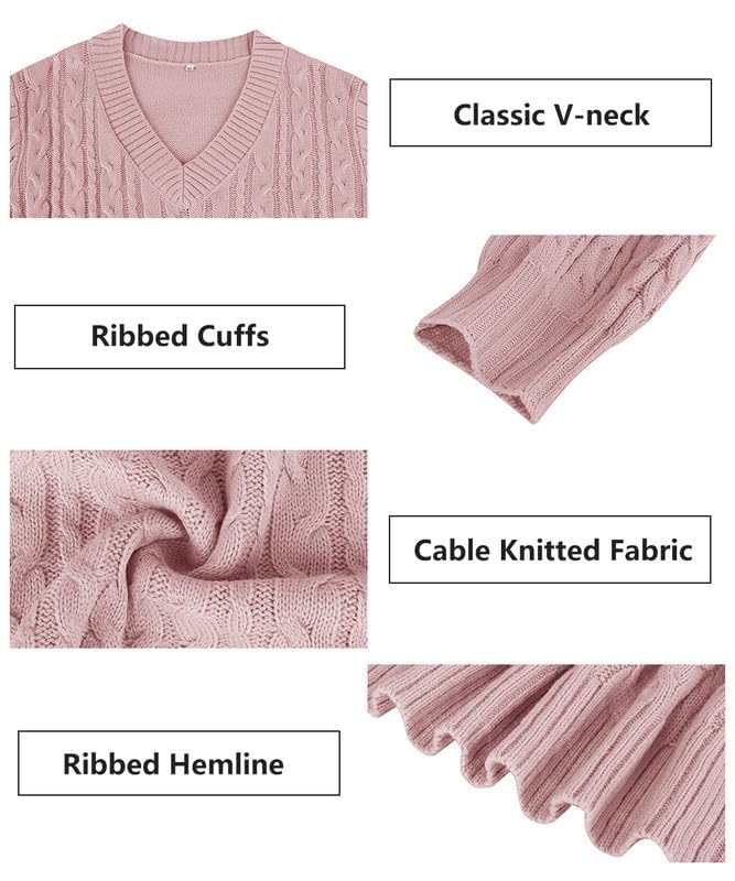 Image of TIYOMI Plus Size Sweaters for Women 2025 Long Sleeve Pullover Sweaters V Neck Casual Fall Tops Loose Winter Knit Sweater