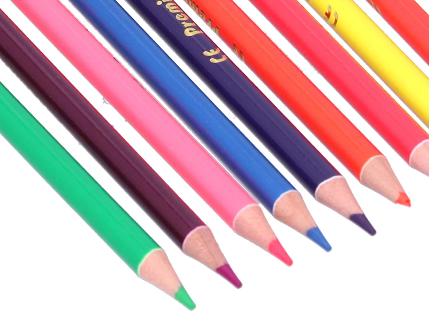 Pssopp Sketching Pencils, 12Pcs Colored Pencils Professional Sketching Drawing Pencil Metallic or Fluorescent 12 Color Pencils Sketch Painting Pencil