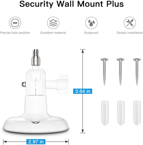 Miniatura 5 de Última versión Soporte de pared ajustable para interiores y exteriores para Arlo EssentialXL Gen 2Pro234Arlo Pro 5sUltra, eufyCam 2C2C Pro, 22 Pro,