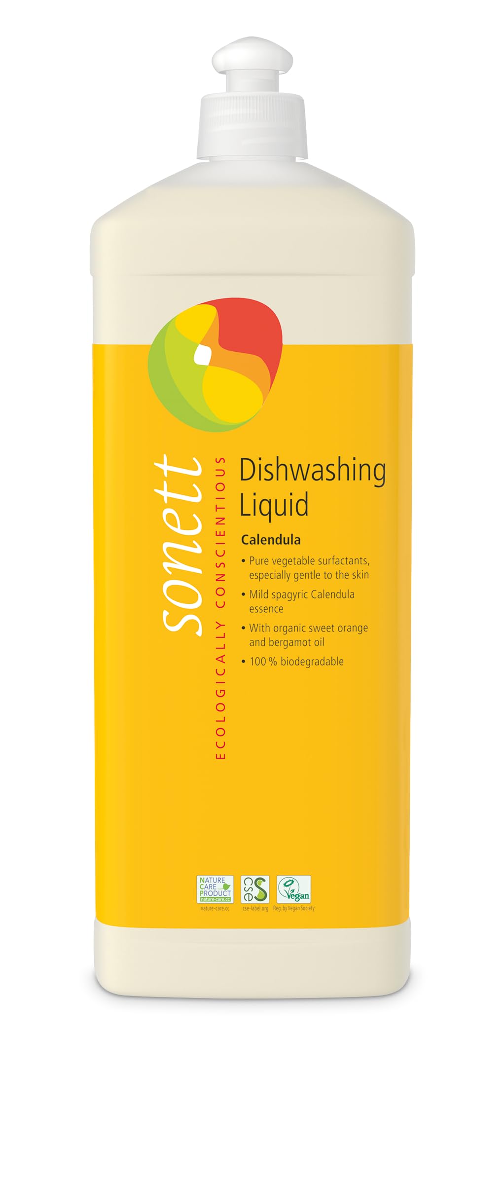 Sonett Organic Dishwashing Liquid (Calendula, 34 Fl.Oz (1 Count)) Certified Organically Grown