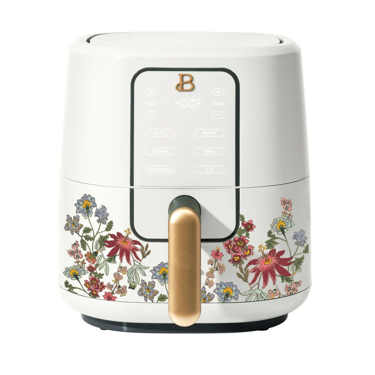 B. 3-Quart Digital Air Fryer, TurboCrisp Technology, 4 Presets, 170°F-400°F, Non-Stick, Dishwasher Safe, 1200 Watt. (WILDFLOWER WHITE)