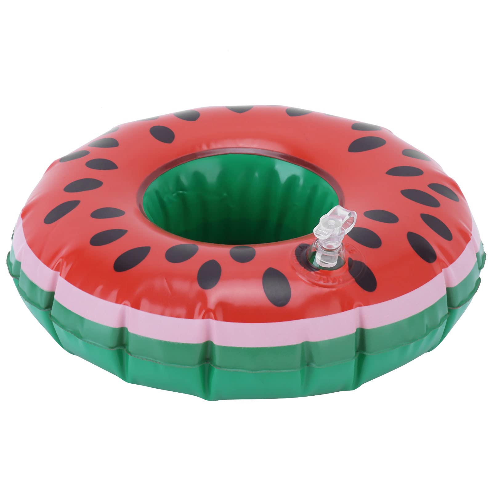 Dessous de verre gonflables en forme de pastèque, lot de 12, porte-gobelets, flotteurs pour boissons pour enfants, jouets d'été et fêtes à la piscine